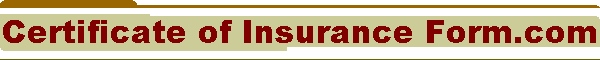 Certificate of Insurance Form.com